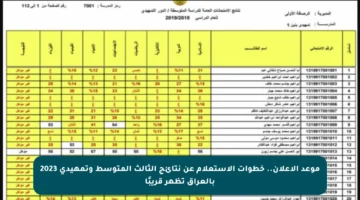 موعد الإعلان.. خطوات الاستعلام عن نتائج الثالث المتوسط وتمهيدي 2023 بالعراق تظهر قريبًا